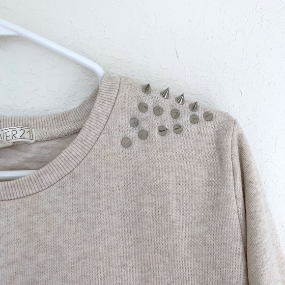 Forever 21 Beige Blue Spike Ombre Pullover Sweater - Picture 5 of 8